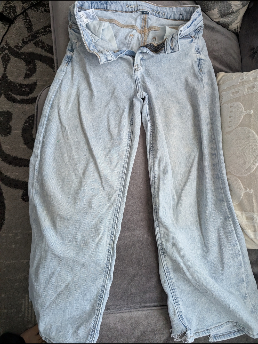 Light Wash Wide Leg Women’s Jeans - Casual Comfort 00 Short